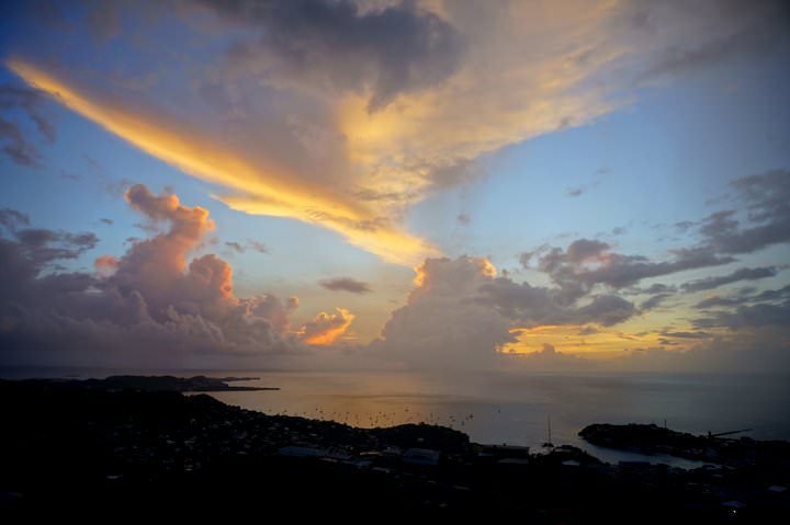 sunset in grenada