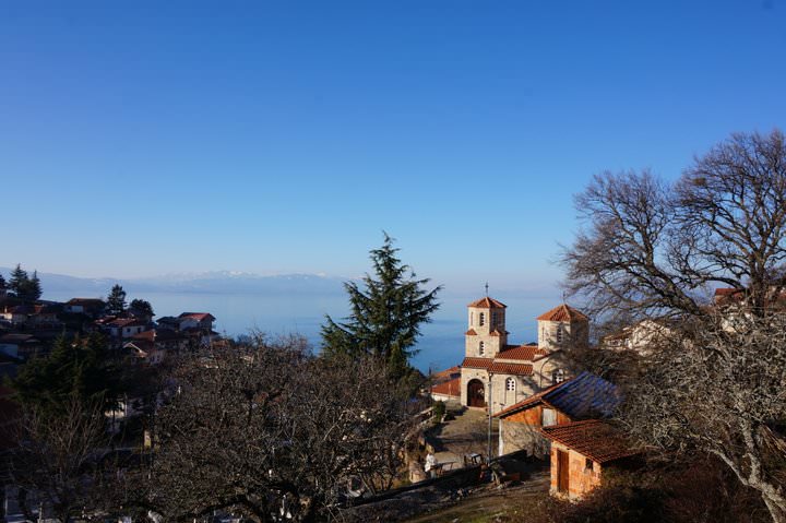 church in lake ohrid macedonia