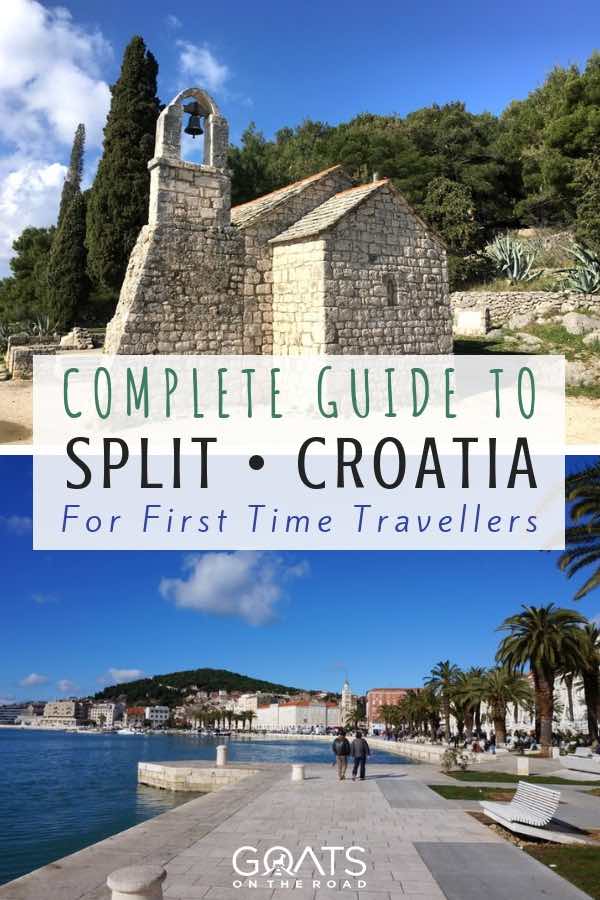 Croatian landscapes with text overlay Complete Guide To Split Croatia 