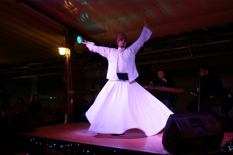 whirling dervish in istanbul