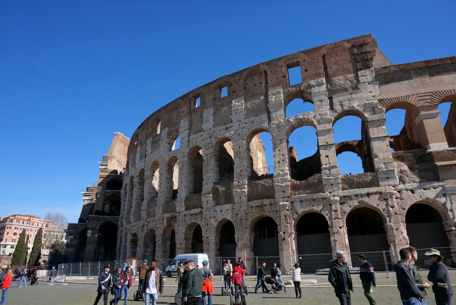 visiting the colosseum rome