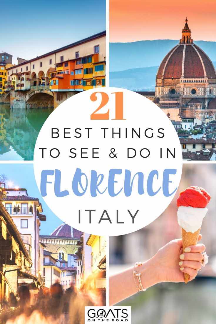 highlights of Florence with text overlay 21 best things to see and do