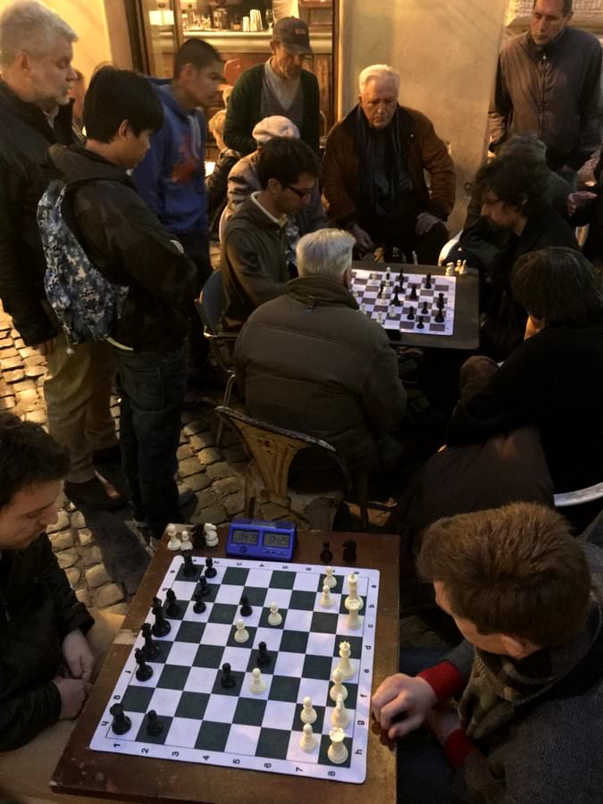 travel to italy chess playing in rome