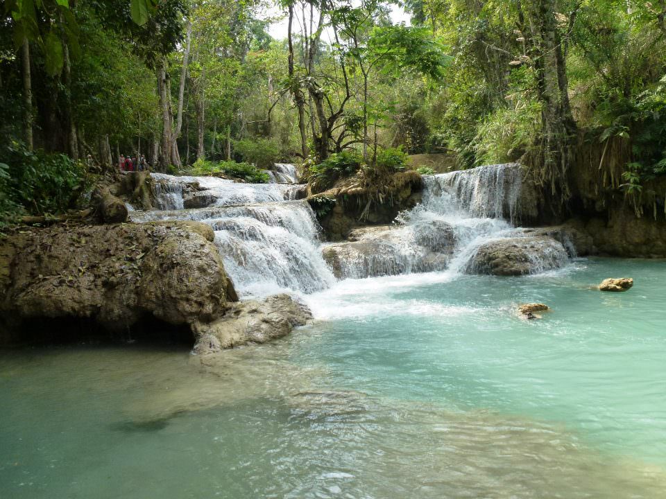 things to do in laos kuang si waterfalls