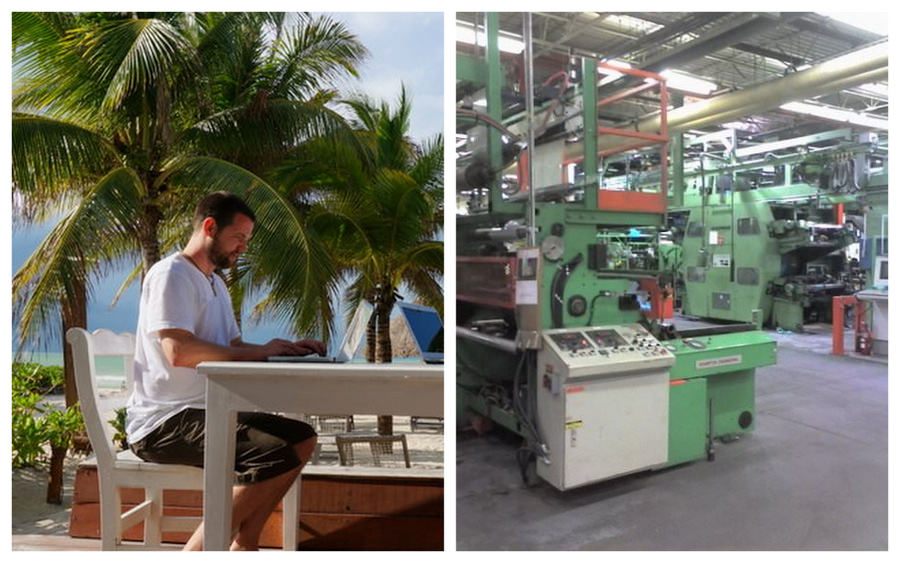Nick's Old Office (Right), Slightly Different From His New Office (Left)