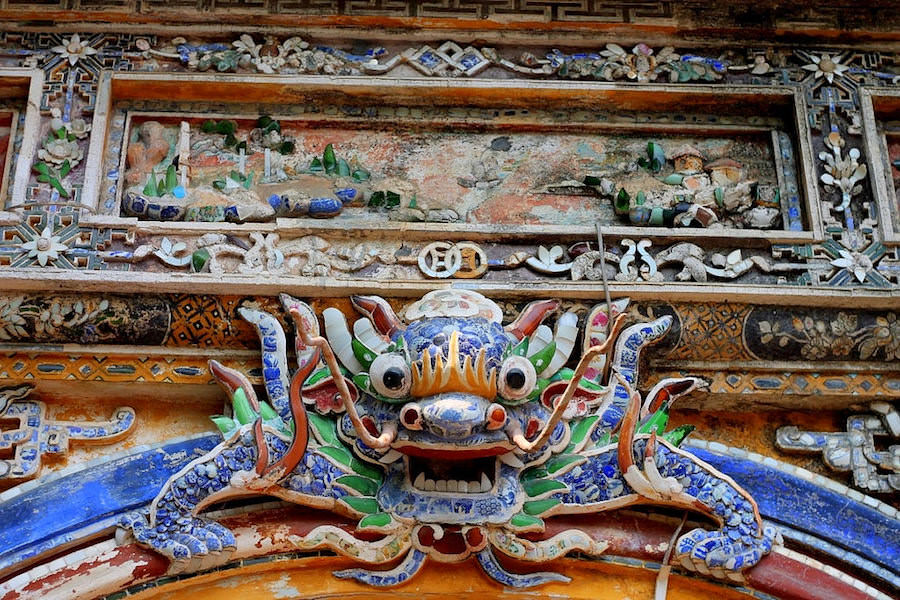 travel to Purple Forbidden City in vietnam hue