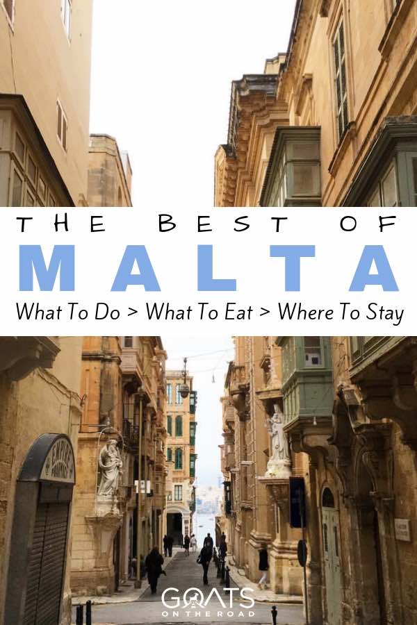 Maltese architecture with text overlay The Best of Malta