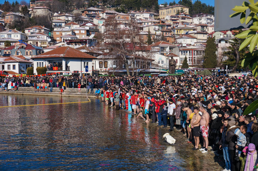 epiphany celebrations lake ohrid macedonia