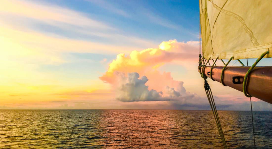 A beautiful view of a sailing trip we took with a sailing instructor and captain in Grenada, West Indies.