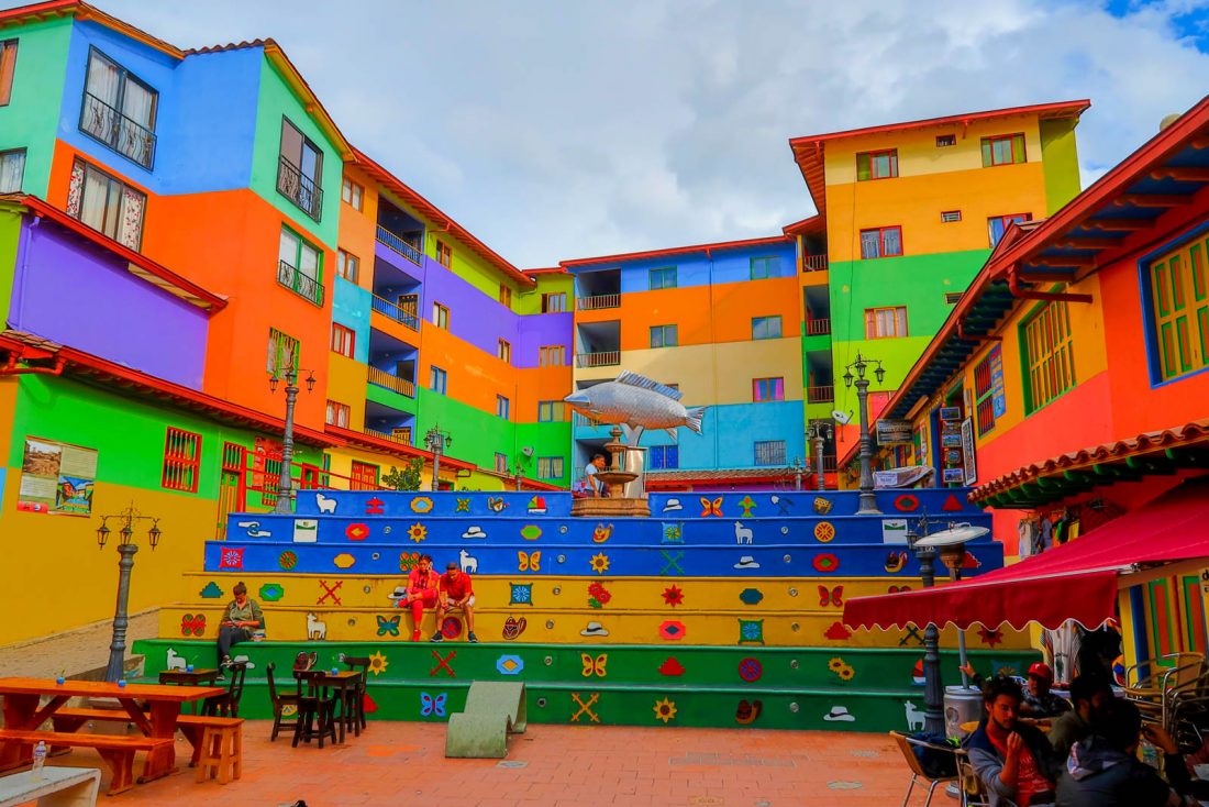 colourful town of guatape, a day trip from medellin colombia 