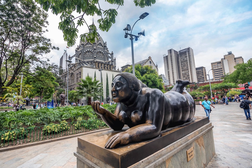 botero statue in medellin