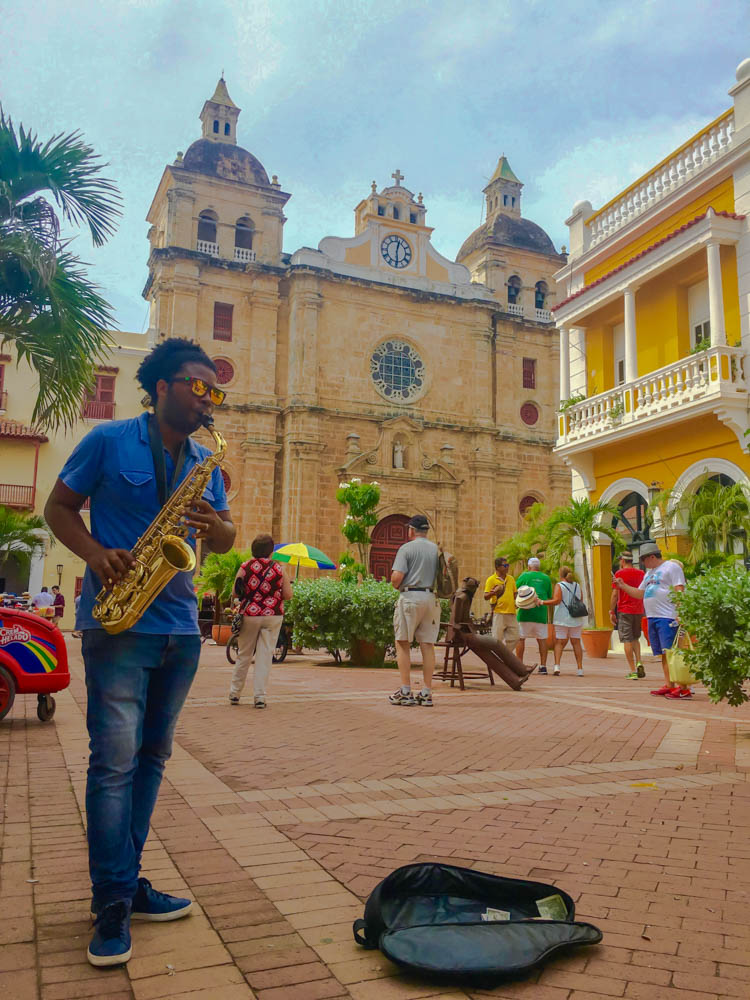 Enjoying music and architecture in the plaza is one of the best things to do in Cartagena.