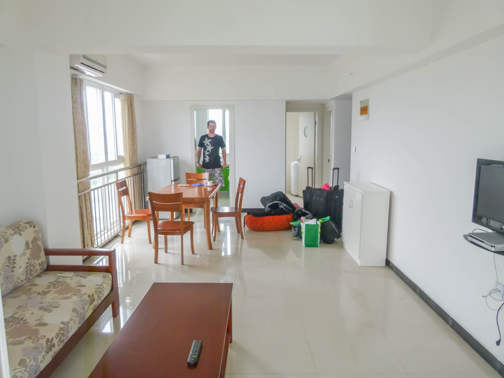 Moving into our apartment in Yangzhou, China