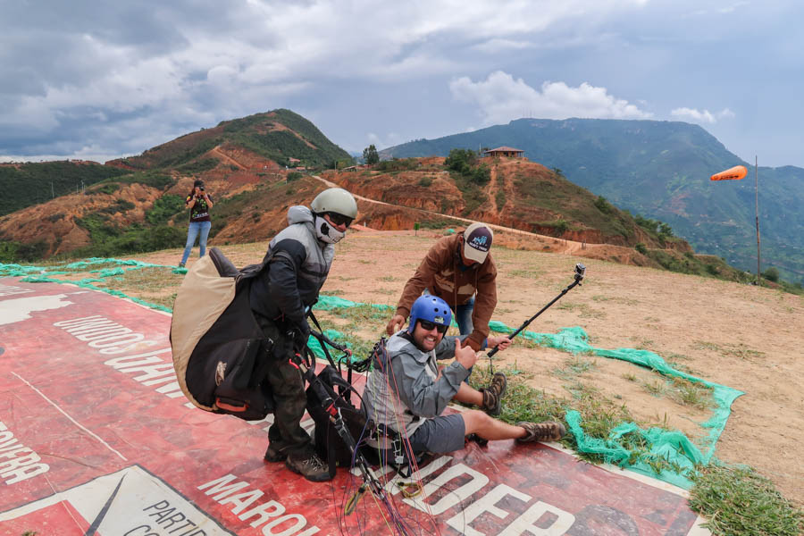 travel to san gil paragliding in colombia