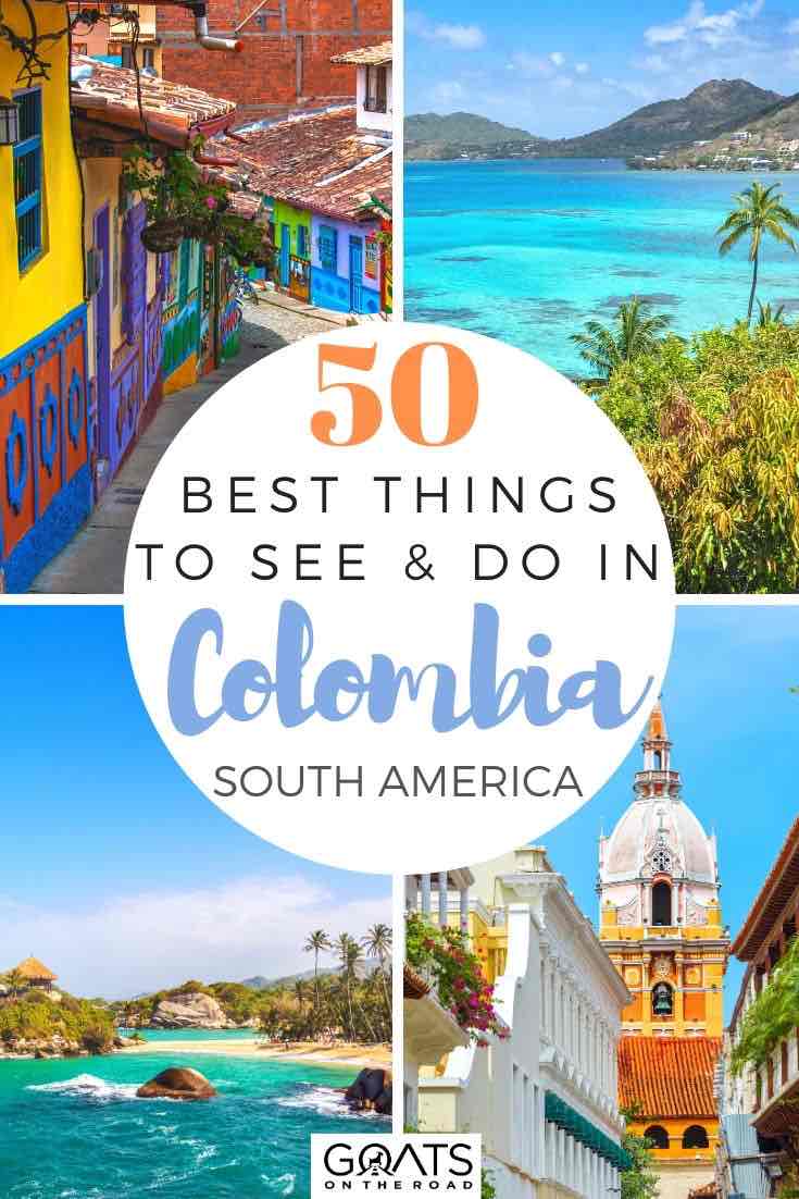 highlights of Colombia with text overlay 50 best things to do