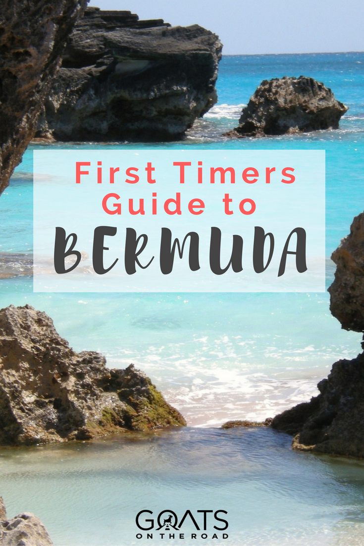 rocky ocean in bermuda with text overlay