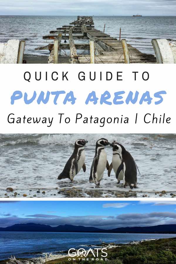Punta Arenas beach with text overlay Quick Guide To Punta Arenas
