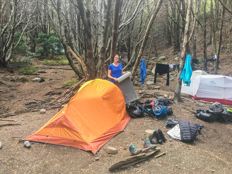 trekking the circuit trail in torres del paine chile