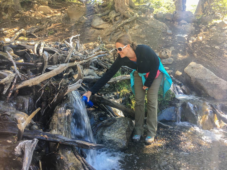 trekking in torres del paine drinking water