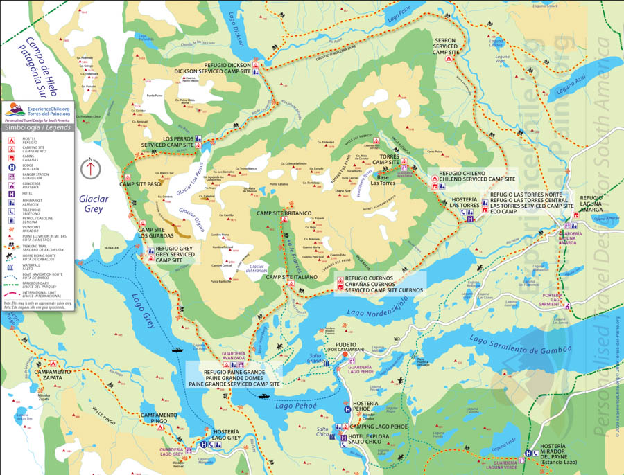 Hay una tendencia africano Clínica trekking torres del paine circuito o