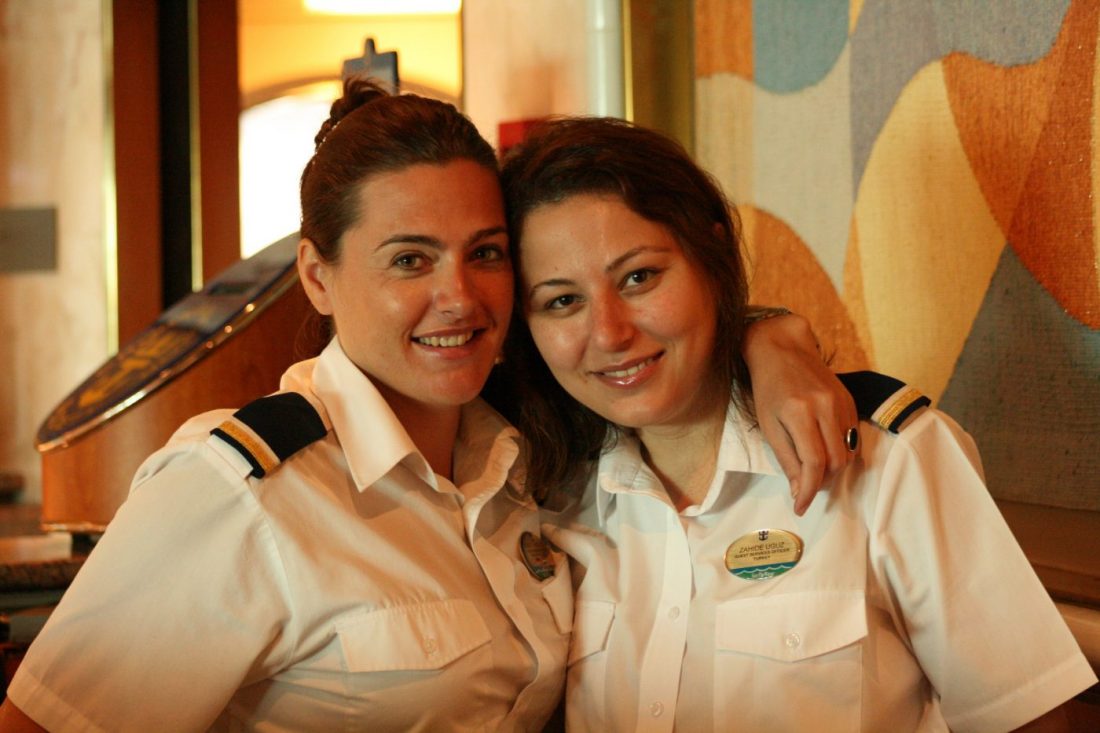 making money for travel and making friends while working on a cruise ship