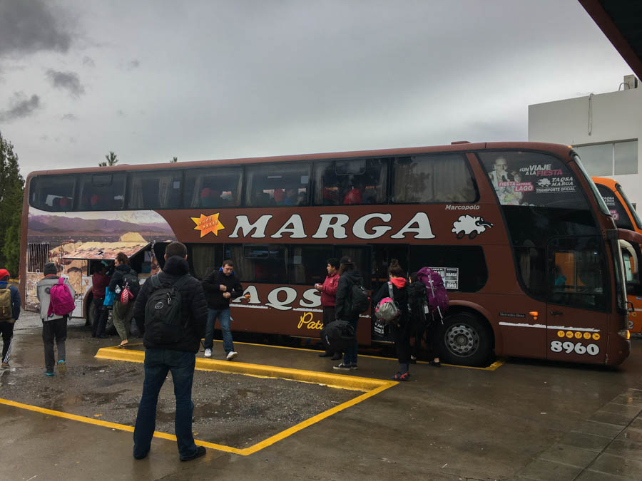 travel from el chalten to bariloche by bus