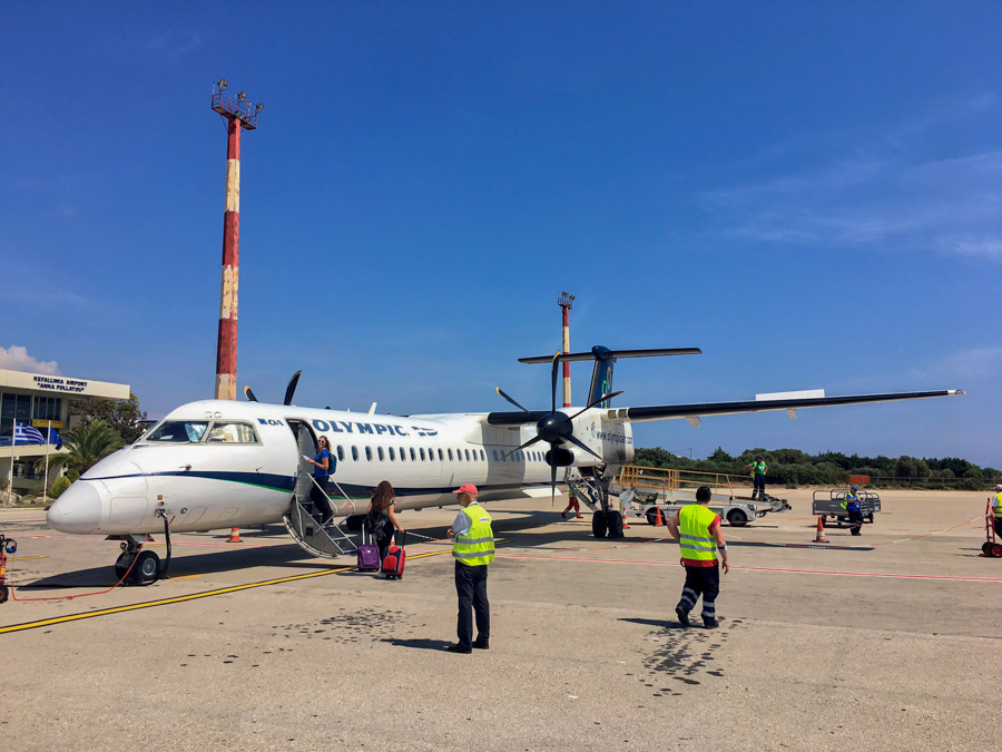 travel from kefalonia greece to corfu with aegean airlines