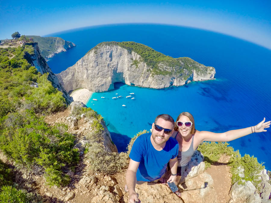 Navagio Beach Shipwreck Cove View