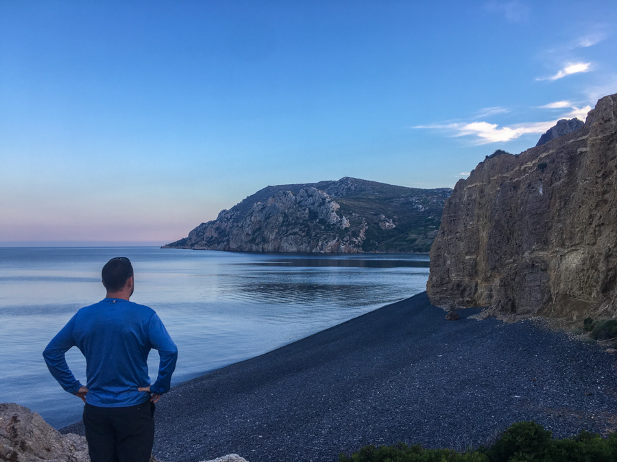 travel to chios greece An evening stroll to Emporios Mavros Gialos beach