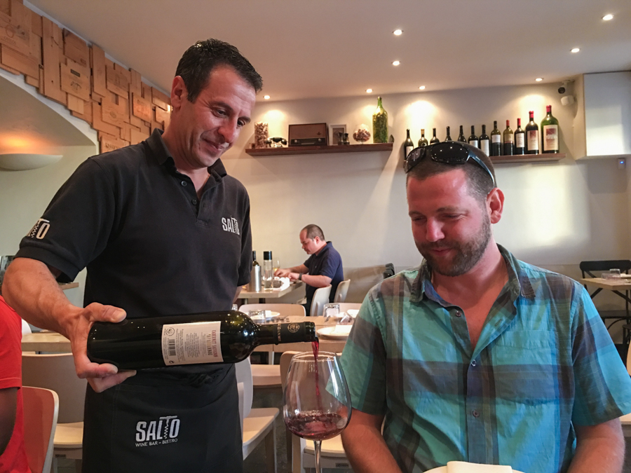 travel to corfu greece where to eat salto wine bar