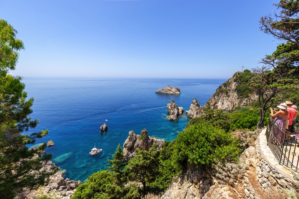 things to do in corfu View from the Paleokastritsa Monastery 