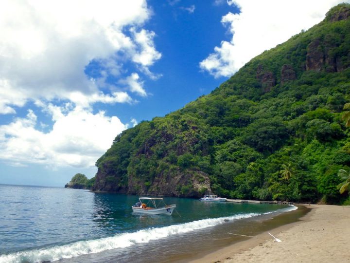 St lucia beaches Soufriere beach