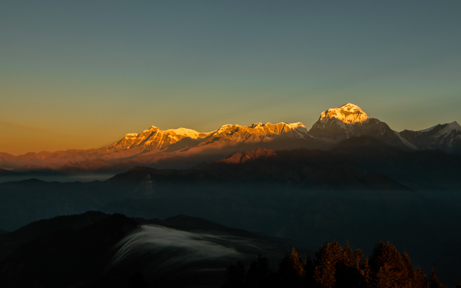 Sunset at Nagarkot - 12 amazing places to visit in nepal