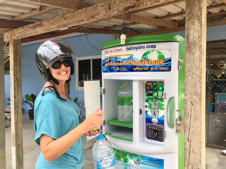 digital nomad guide to koh samui water refill station