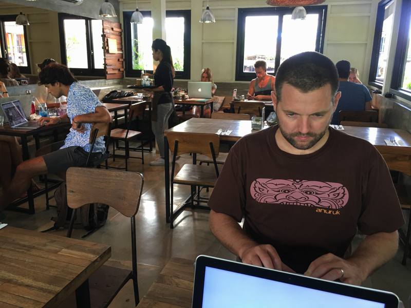 Co working spaces in Canggu, Bali, one of the cheapest places to live