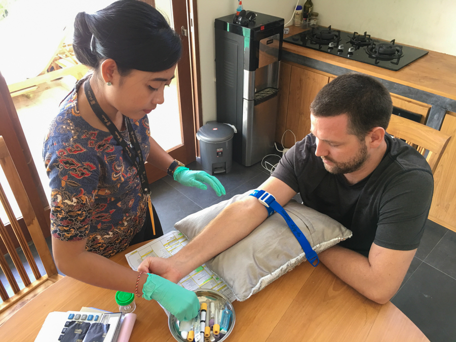 having a doctor visit your villa in canggu bali