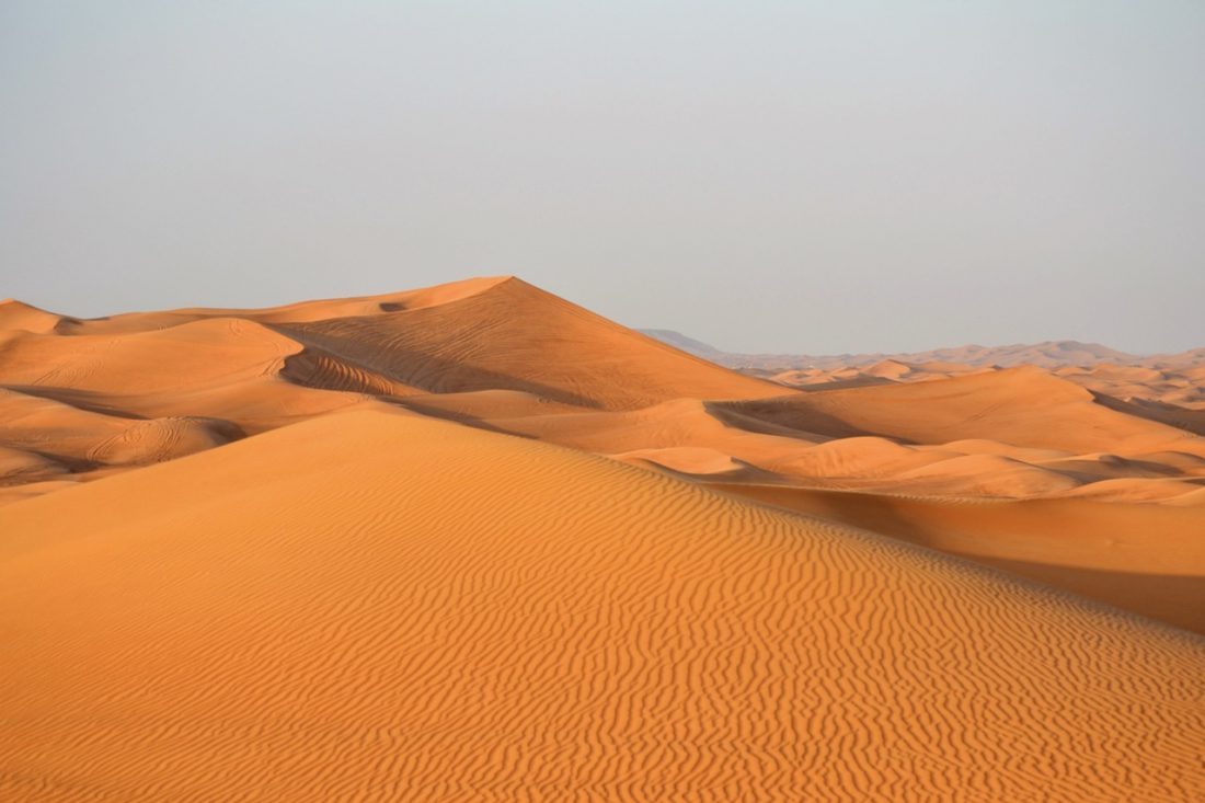 One of the things to do in Dubai is visit the sand dunes