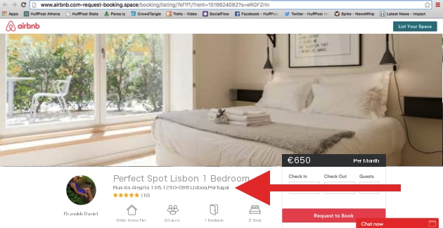 Airbnb Scam Website Listing Adress