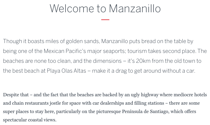 Guide to Manzanillo Colima