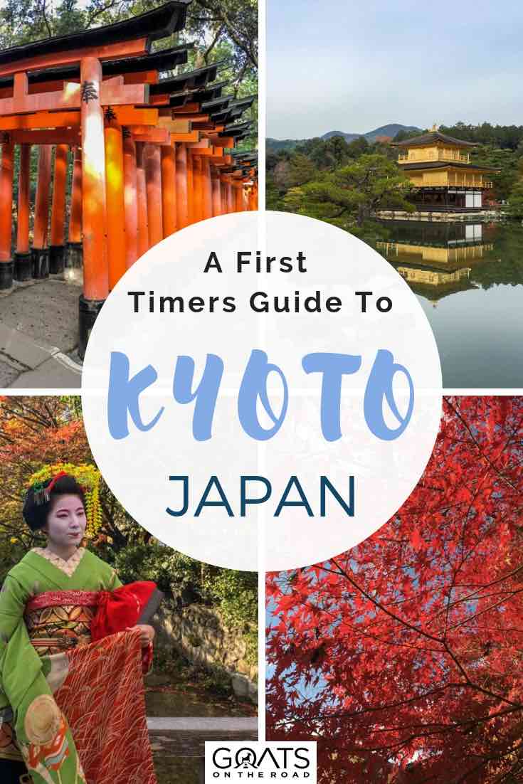 popular sites in Kyoto japan with text overlay