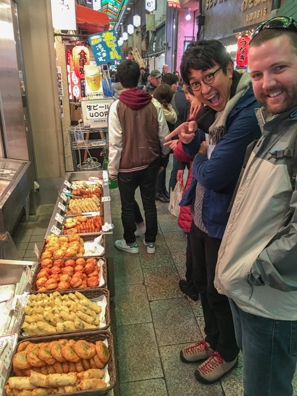 tour of the nishiki market in kyoto