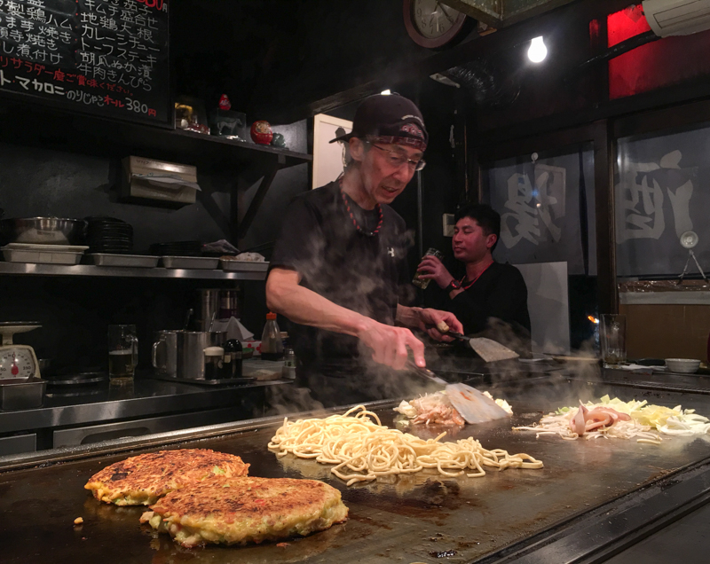 okonomiyaki living in hiroshima japan