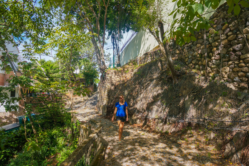 walking around the romantic zone in puerto vallarta mexico 