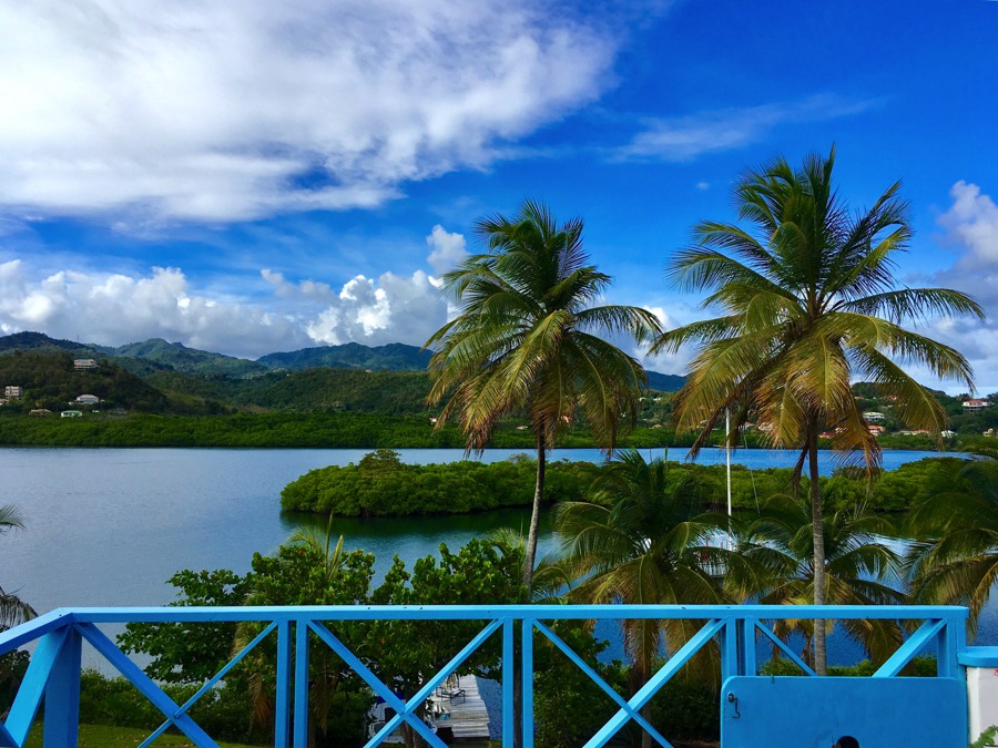 A view from our apartment in Grenada, one of the cheapest places to live as a digital nomad