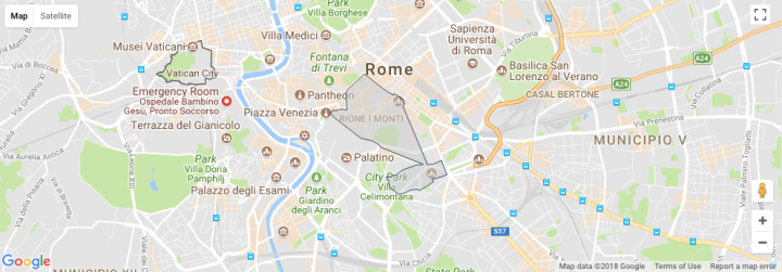 monti neighbourhood map in rome