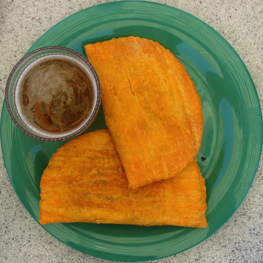 jamaican cuisine beef patties on a plate