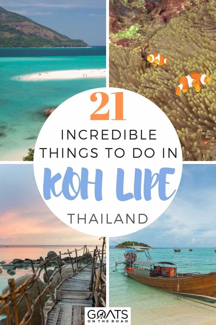 highlights of Koh Lipe with text overlay 21 incredible things to do in Koh lipe
