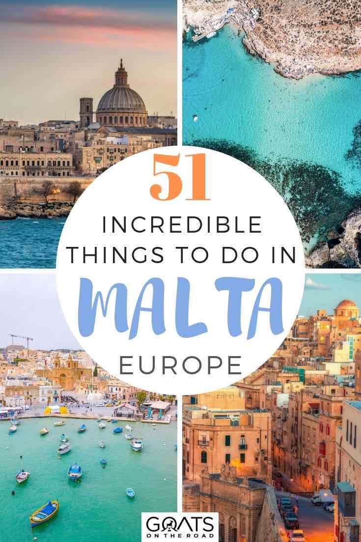highlights of Malta with text overlay 51 incredible things to do in Malta europe