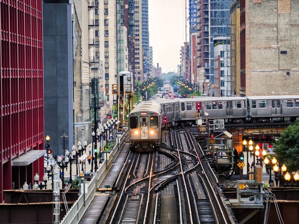 chicago elevated rail line