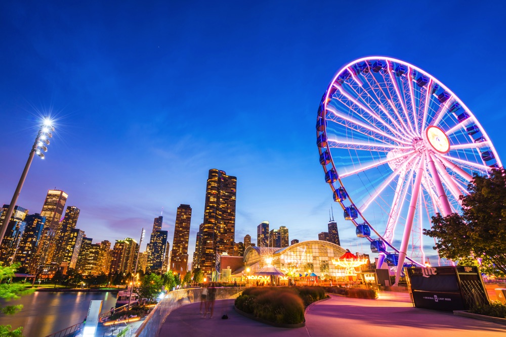 chicago navy pier ferris wheel